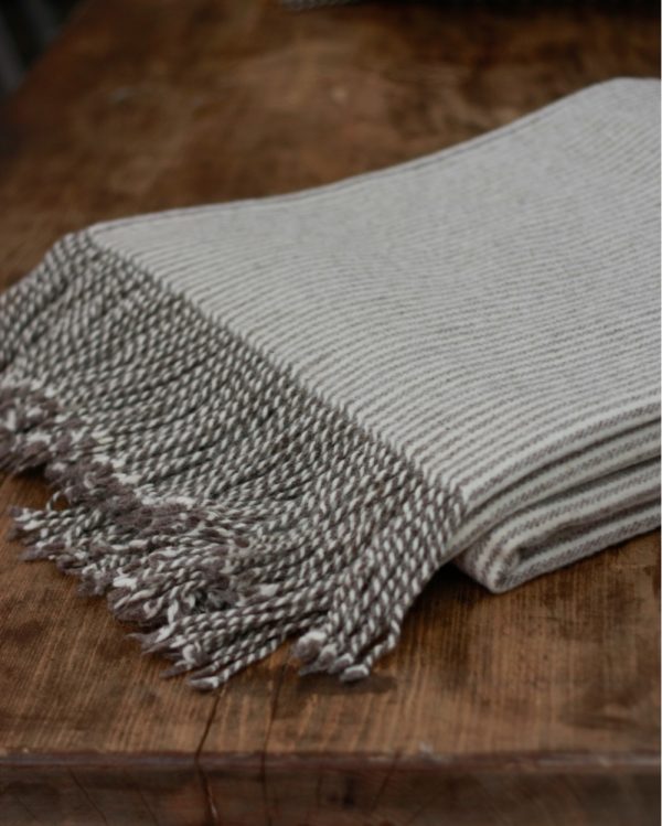 Manta gruesa de lana merino